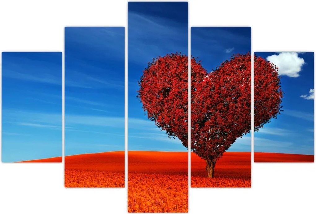 Tablou - Inimă din copac (150x105 cm)