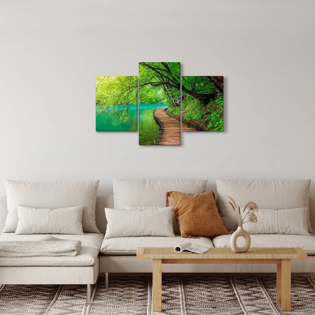 Tablou - Lacurile Plitvice (90x60 cm)