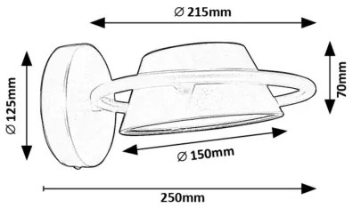 Aplică LED Rabalux 71048 ODISS LED/6W/230V negru