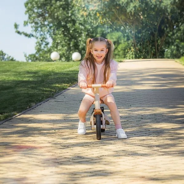 Tricicletă pentru copii PETITE&MARS 5 în 1 TURBO bej