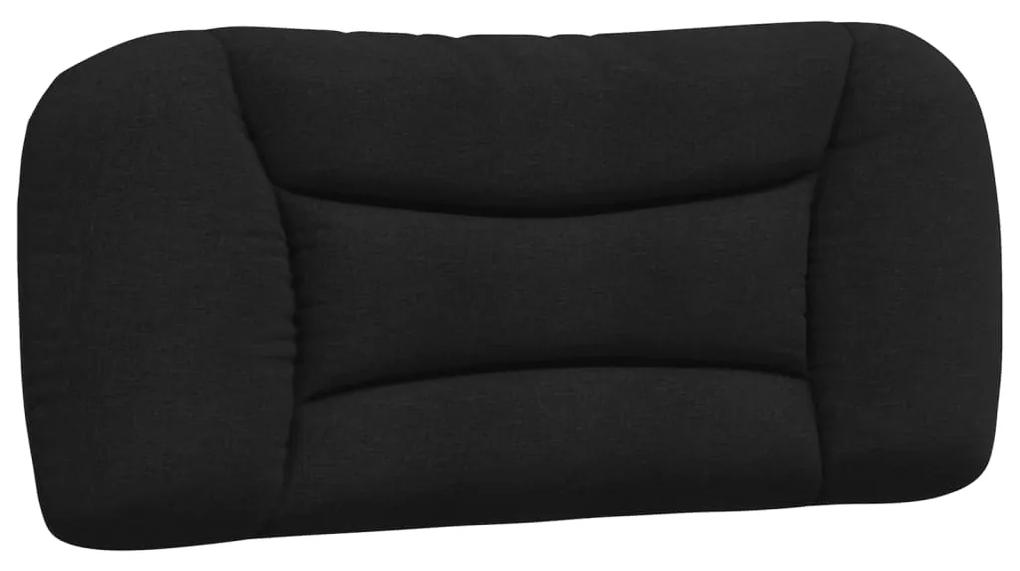 374527 vidaXL Pernă pentru tăblie de pat, negru, 80 cm, material textil