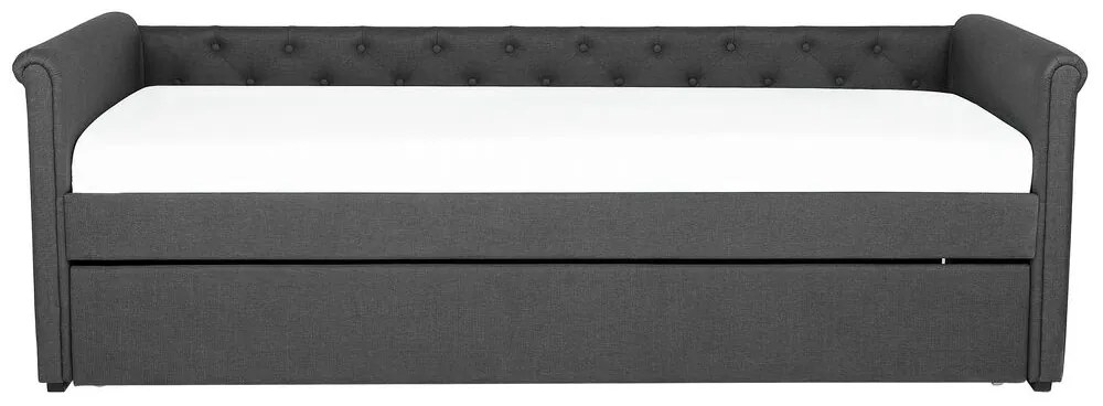 Pat extensibil 90 cm LISABON (cu somieră) (gri). 1007307