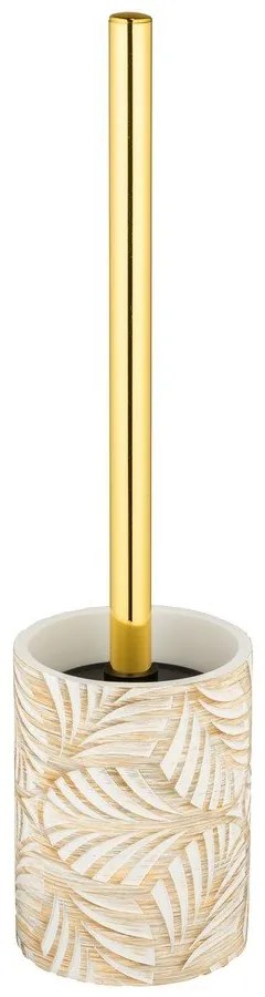 Perie de WC bej din polirășină Terralba – Wenko