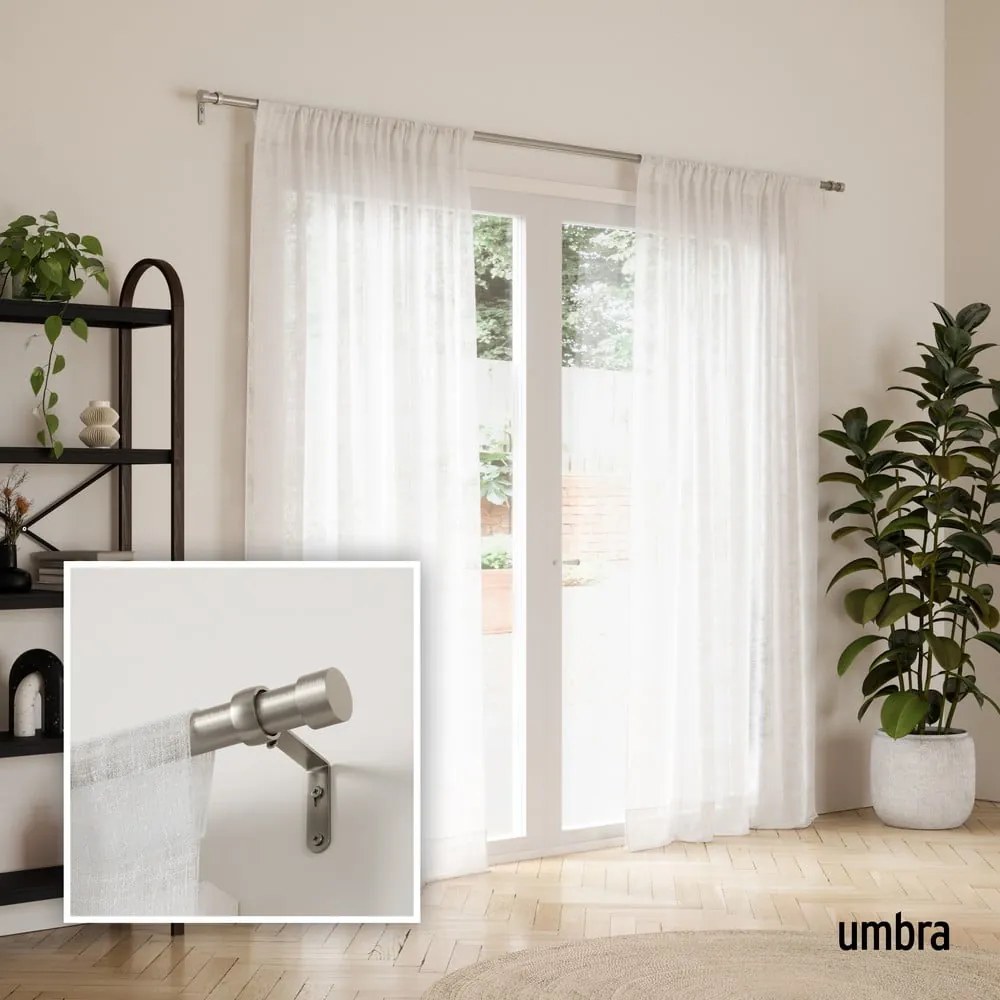 Galerie de perdea 305 - 457 cm extensibilă din oțel inoxidabil Cappa – Umbra
