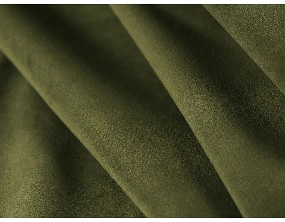 Canapea verde extensibilă/cu spațiu de depozitare cu tapițerie din catifea 262 cm Tonale – Cosmopolitan Design