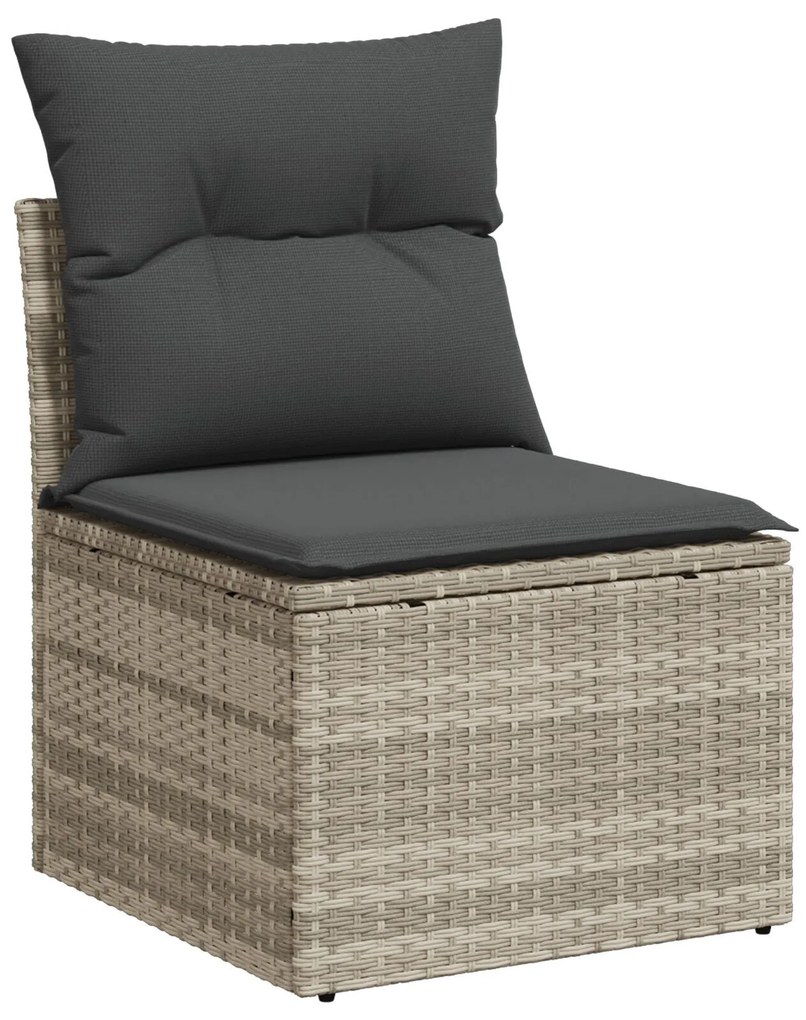 vidaXL Set de canapele pentru grădină 8 pcs Gri deschis și gri închis