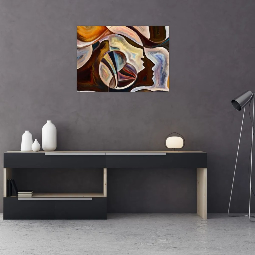 Tablou - Abstractizarea capetelor (70x50 cm)
