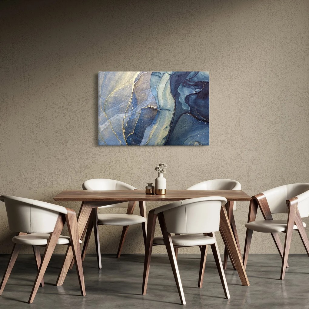 Tablou - Abstracție cu cerneală cu alcool (90x60 cm)