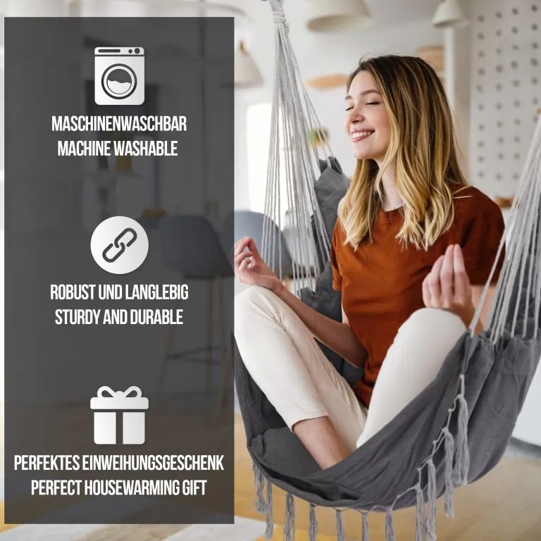 MIADOMODO Balansoar suspendat, antracit