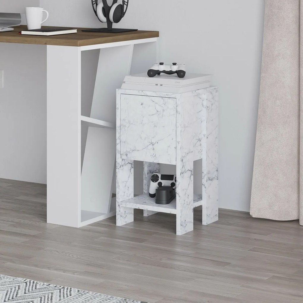 Noptieră Ema Carrara Marble