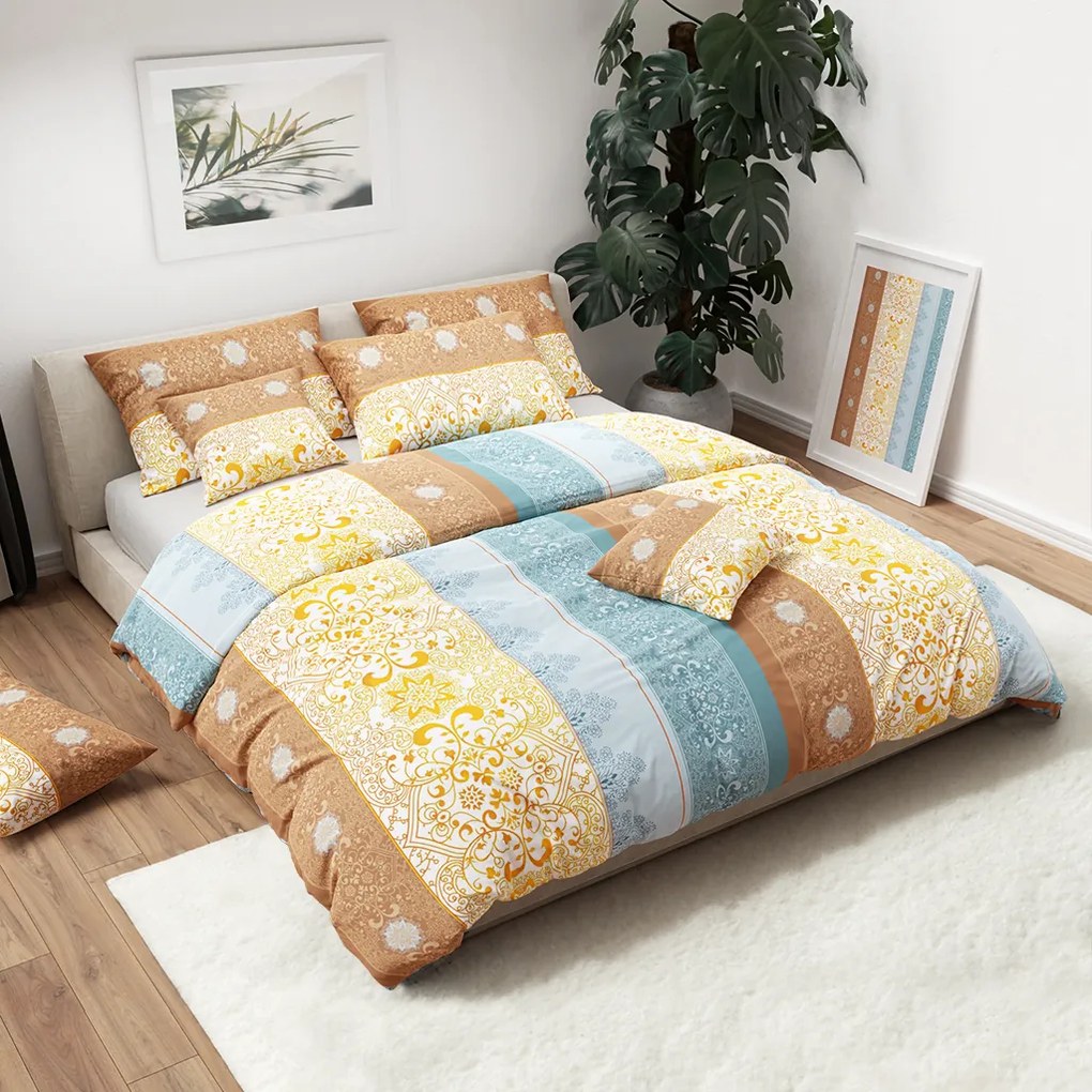 Lenjerie de pat din bumbac colorata SUMMER BEACH Dimensiune lenjerie de pat: 70 x 90 cm | 140 x 200 cm