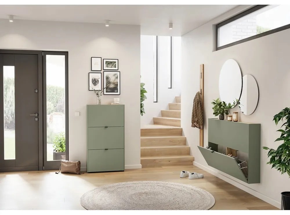 Set pentru hol în culoare naturală/taupe 101x200x22 cm Ameca – Germania