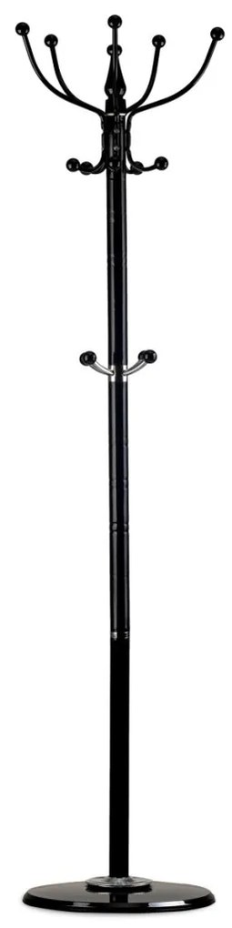 Umeraș în picioare cu 14 umerașe negru