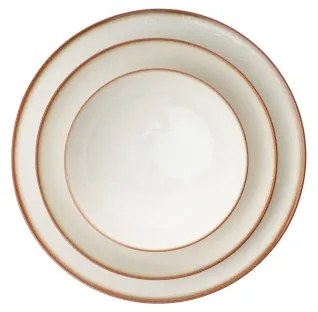 Set de masă din porțelan, 24 piese, bej