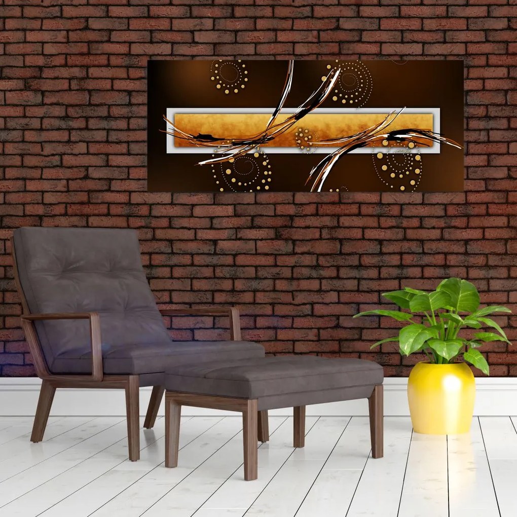 Tablou abstracției - Fluturi (120x50 cm)