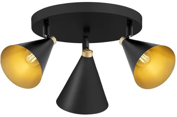 Spot LUCINDA 3xE14/7W/230V negru Argon 6244