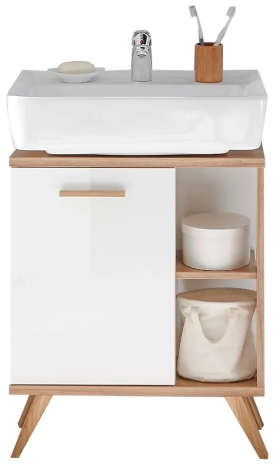 Dulap alb sub chiuvetă 61x65 cm Set 923 - Pelipal