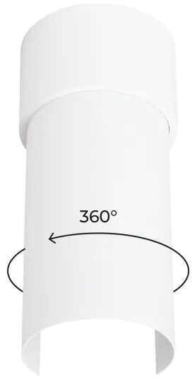 Plafonieră Sollux SL.1673 FLASH 1xE27/15W/230V alb