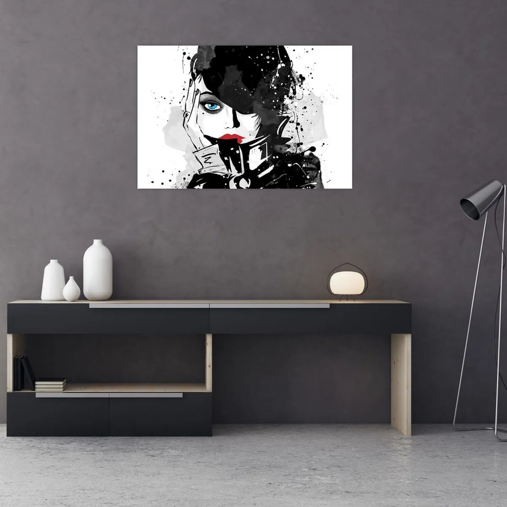 Tablou - Femeia misterioasă (90x60 cm)