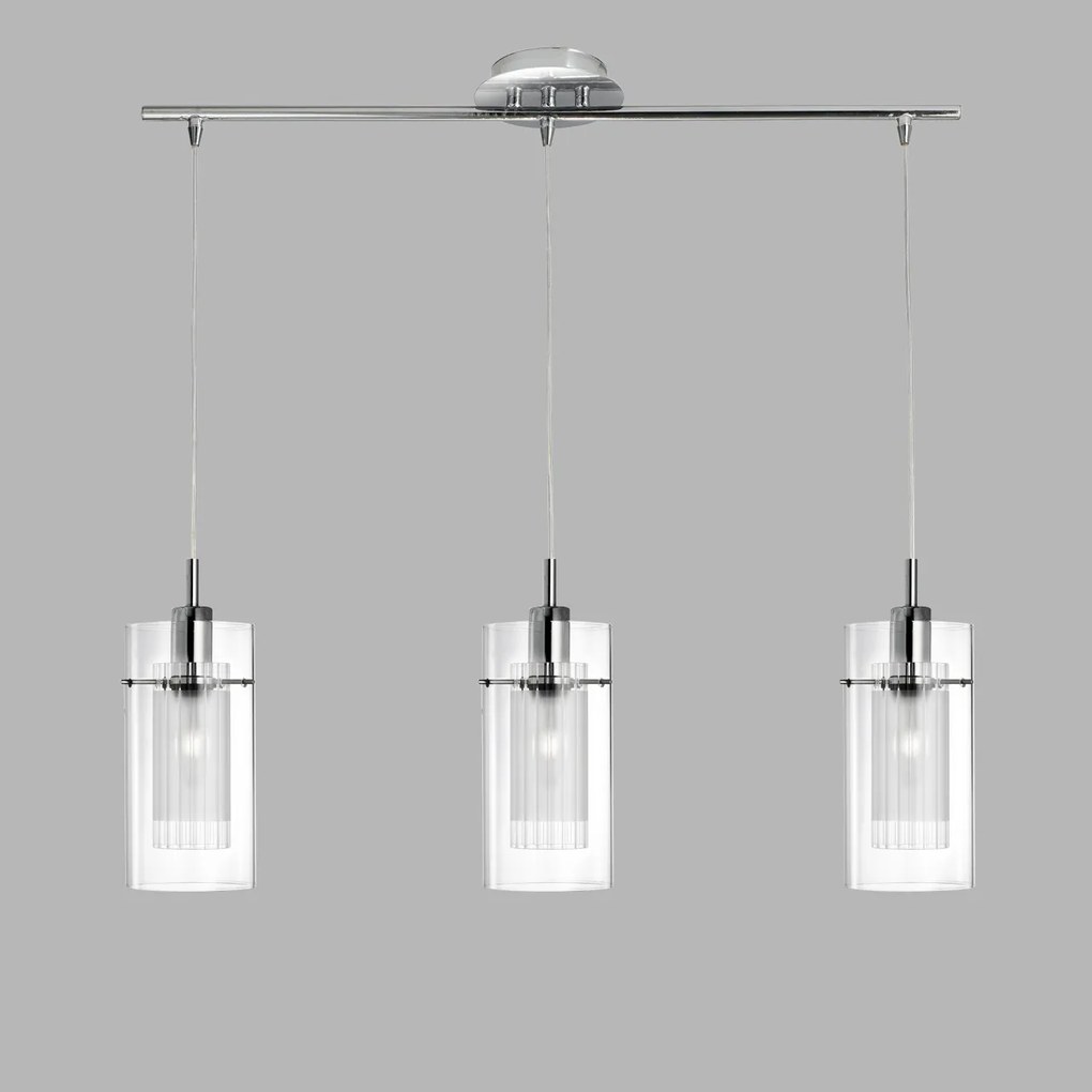 Lustra suspendata design modern Duo 3L crom 3303-3CC SRT