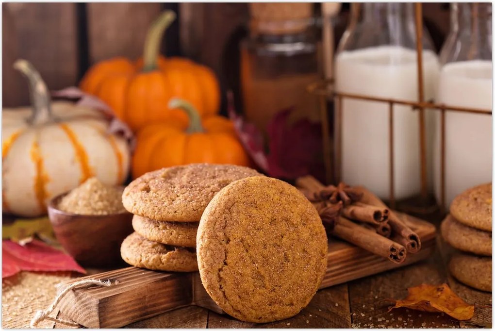 Tablou - Biscuiți de toamnă (90x60 cm)