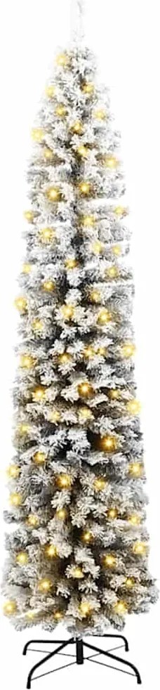 vidaXL Brad de Crăciun artificial Verde 240 cm PVC și oțel și plastic