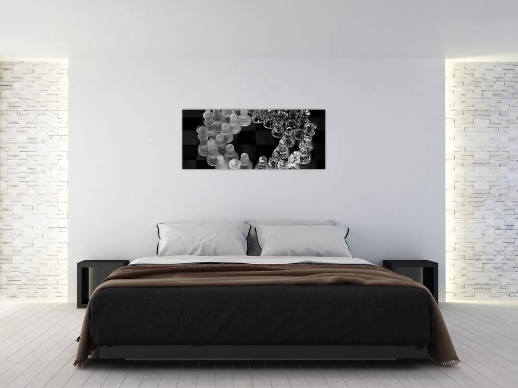 Tablou - șah albnegru (120x50 cm)
