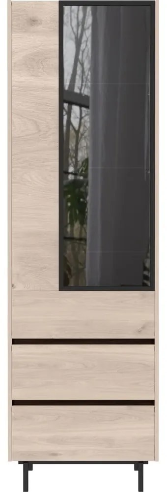 Vitrină cu aspect de lemn de stejar 64x206 cm Cantoria - Germania