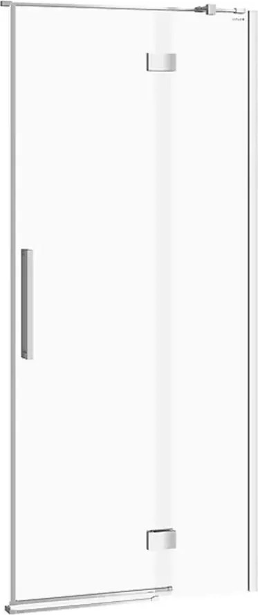 Usa de nisa batanta Cersanit Crea 90 cm sticla 8 mm crom dreapta