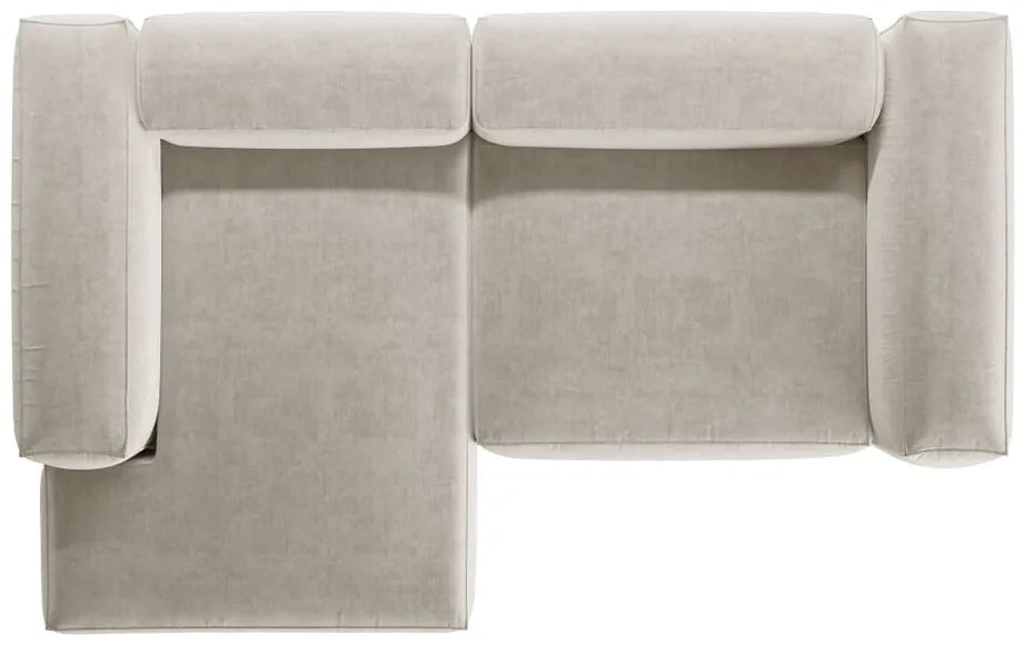 Colțar bej (cu colț pe partea stângă/cu șezlong) Bergamo – Cosmopolitan Design