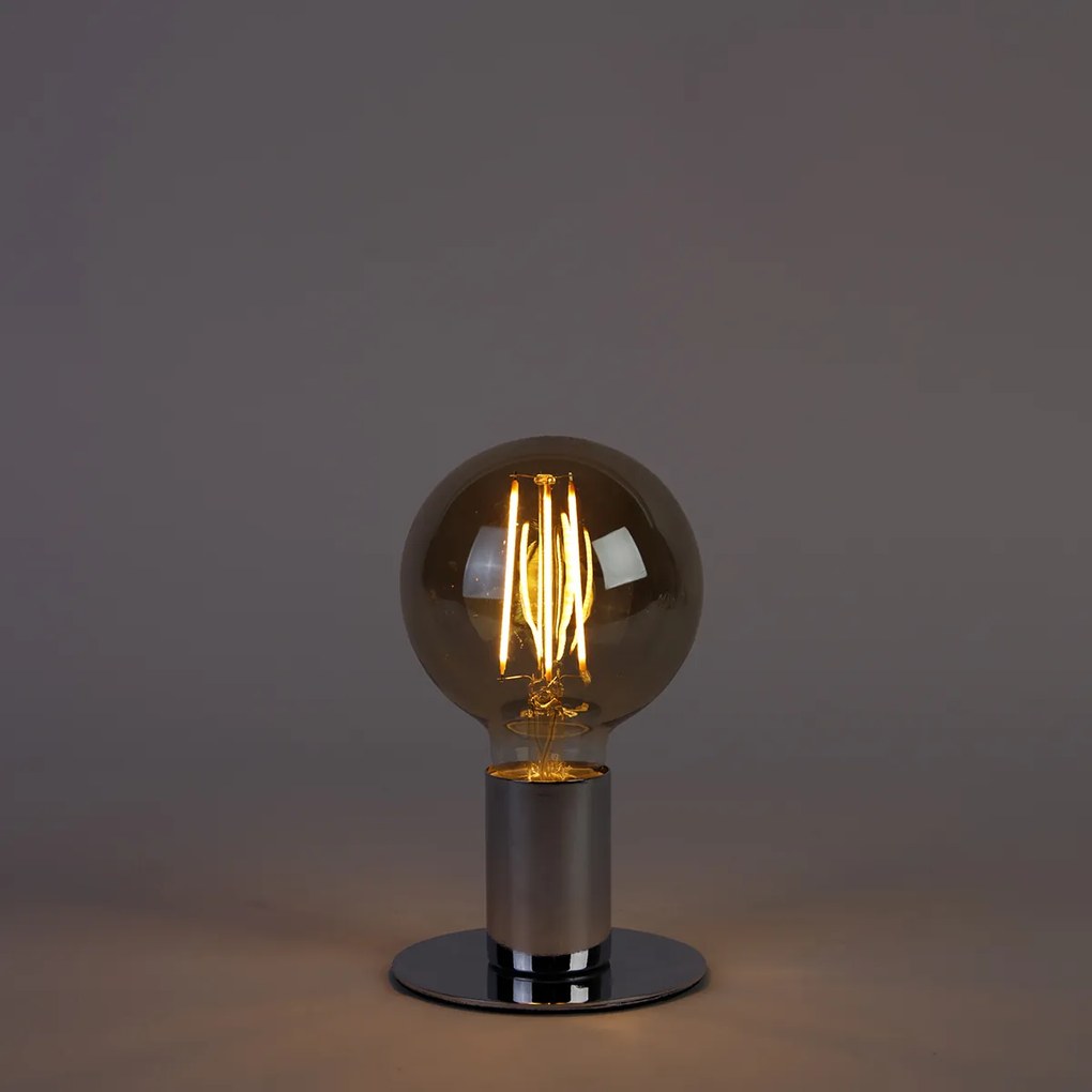 Set de 5 becuri LED reglabile cu 3 trepte E27 G95 sticlă aurie 5W 380lm 2200K