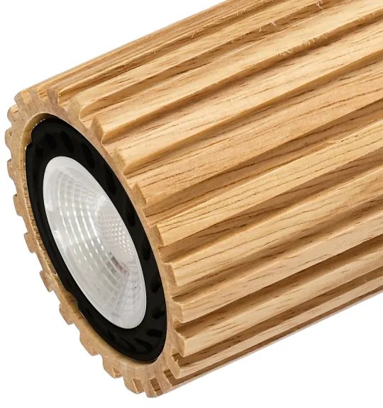 Brilagi - Spot MODERN WOOD 3xGU10/8W/230V lemn/negru
