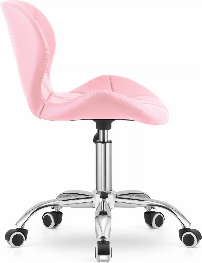 OFERTA Scaun de birou roz AVOLA din piele ecologica II. calitate