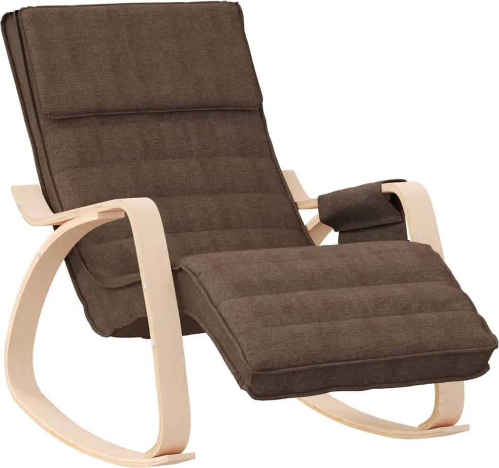 vidaXL Scaun balansoar, maro închis, material textil