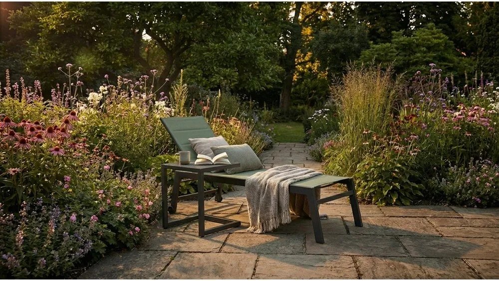 Măsuță de grădină din aluminiu 40x40 cm Hilde – Bizzotto