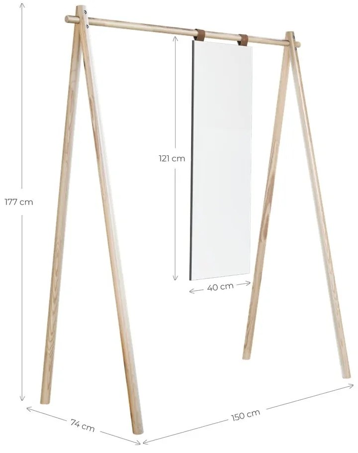 Suport pentru haine din lemn de pinHongi - Karup Design