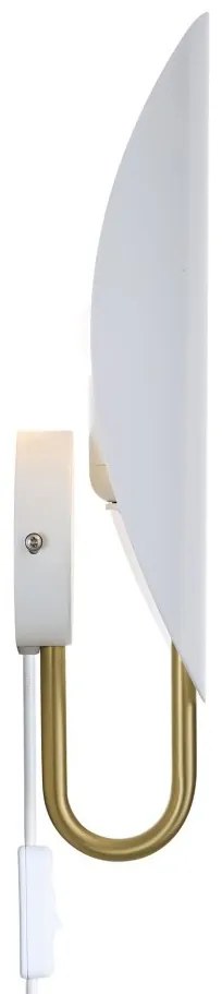 Aplica de perete ambientala design nordic Spargo alb/alama