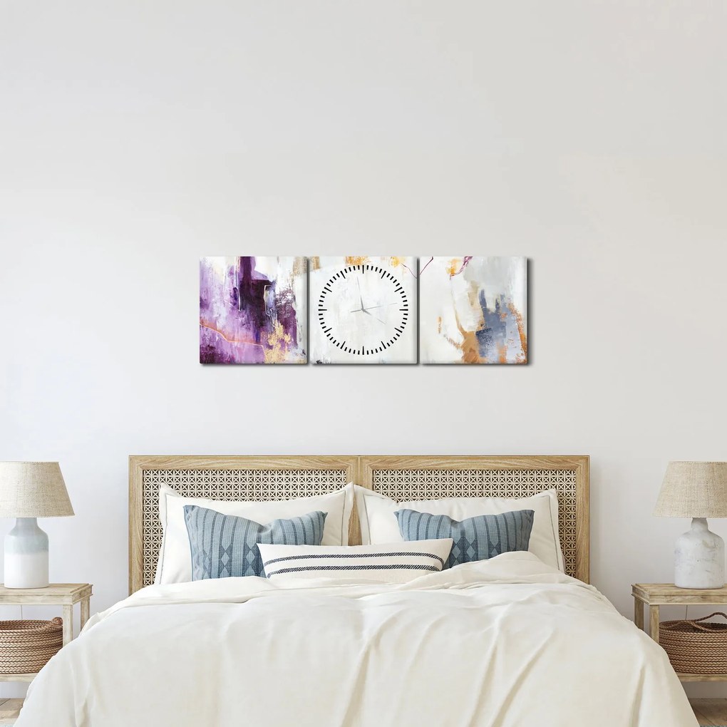 Tablou - Abstract (cu ceas) (90x30 cm)
