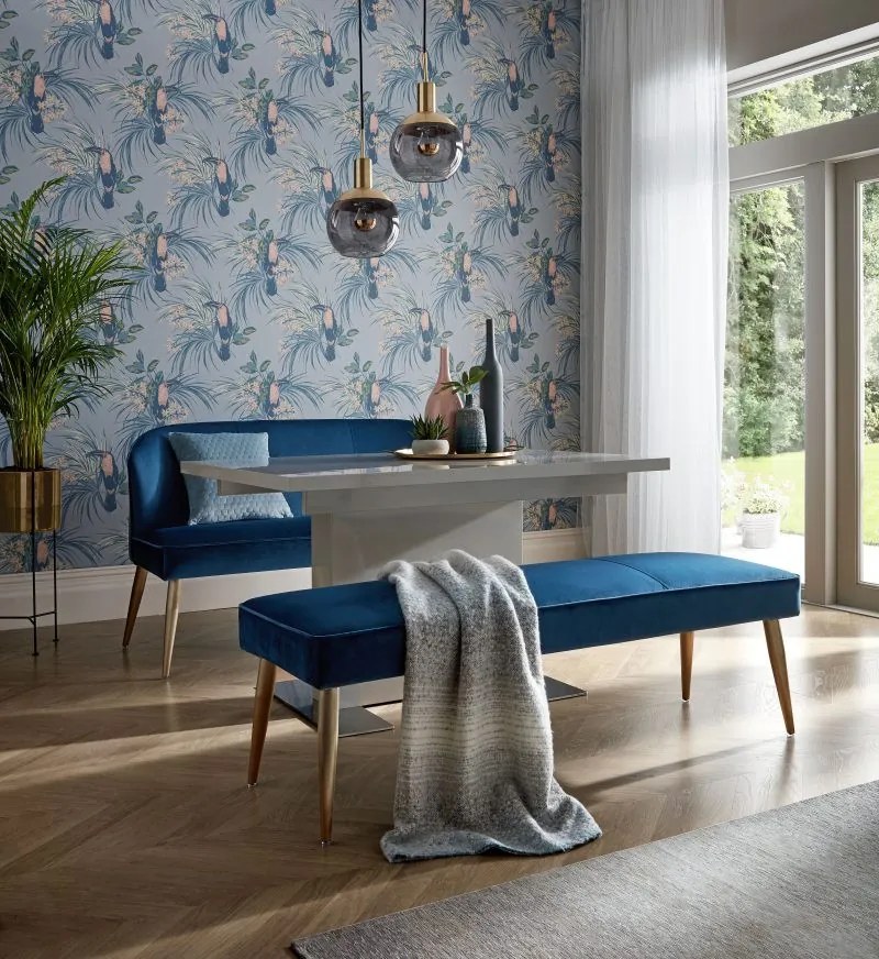 Tapet Le Toucan, Pale Blue Luxury Bird, 1838 Wallcoverings, 5.3mp / rola