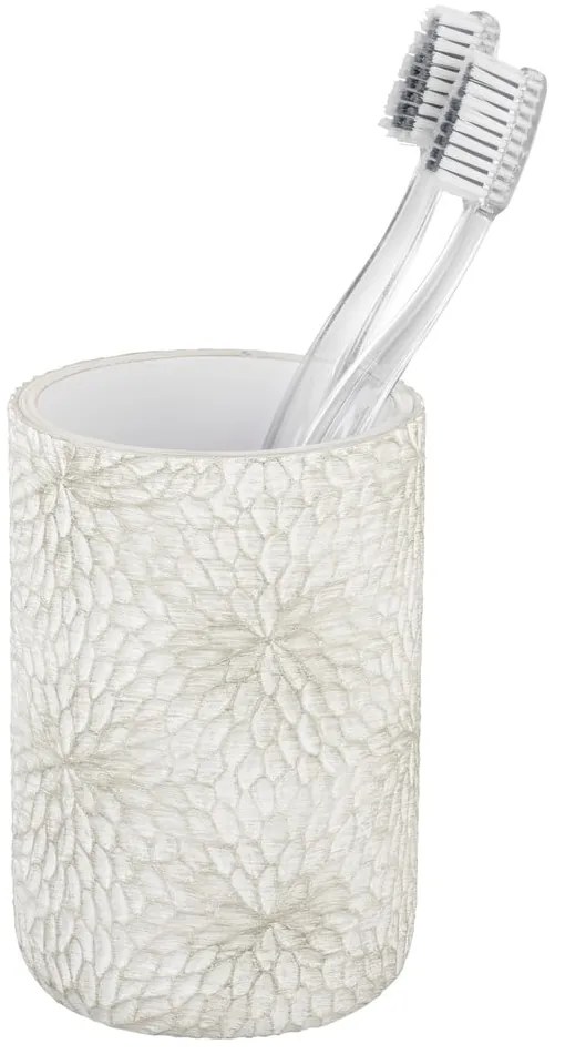 Suport pentru periuța de dinți alb-auriu din polirășină Montalfano – Wenko