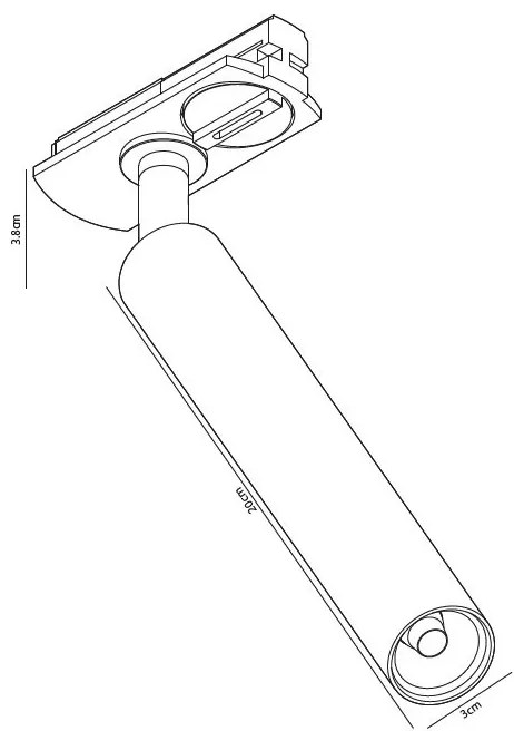 Accesoriu, Spot LED directionabil Omari alb, pentru sina Nordlux Link