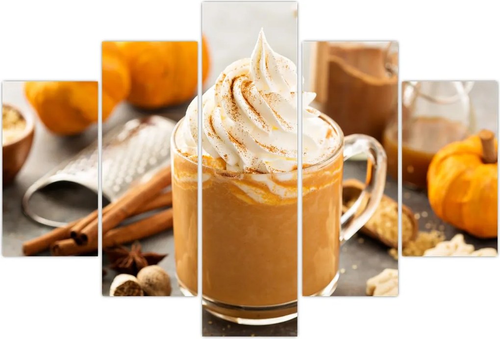 Tablou - Cafea cu lapte de dovleac (150x105 cm)