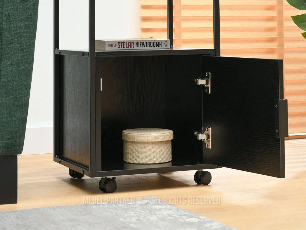 Dulap Adlo (lemn negru + negru). Promo -7%. 1111797
