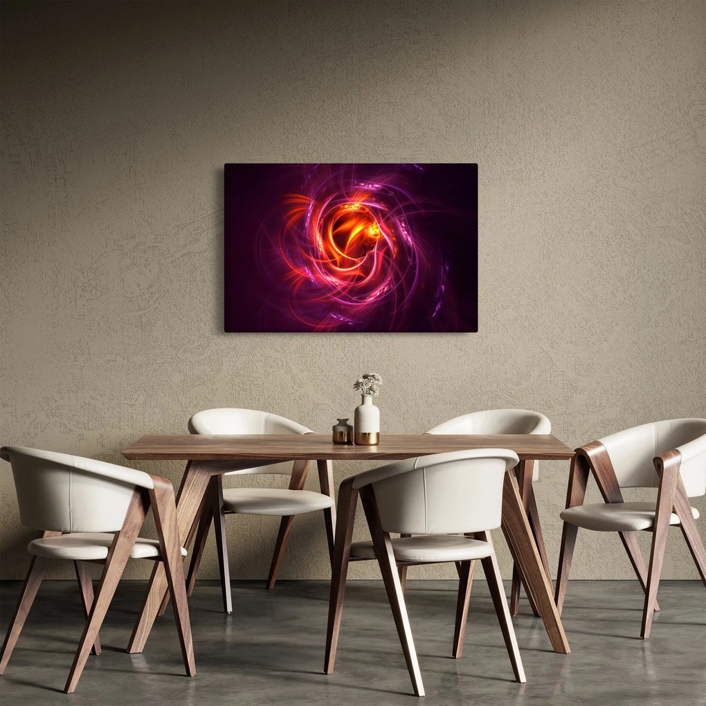 Tabloul cu abstracțiune modernă care luminează (90x60 cm)