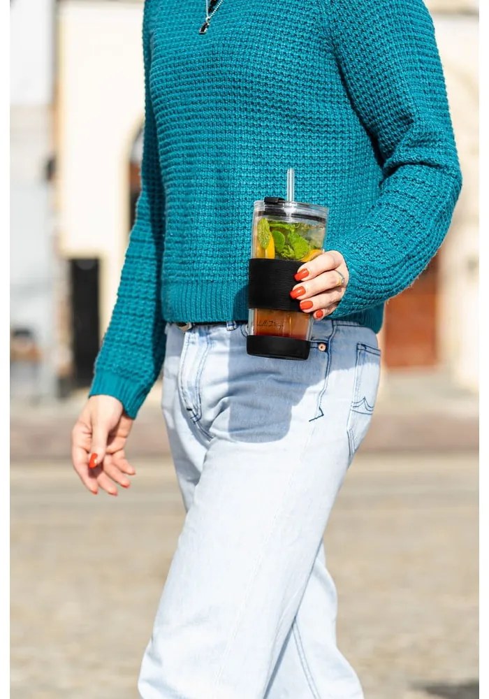 Cană termos neagră 600 ml Fuori – Vialli Design