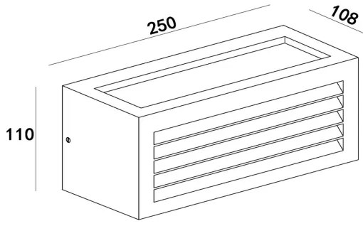 Lucide 27853/01/30 - Aplica perete exterior DIMO 1xE27/18W/230V