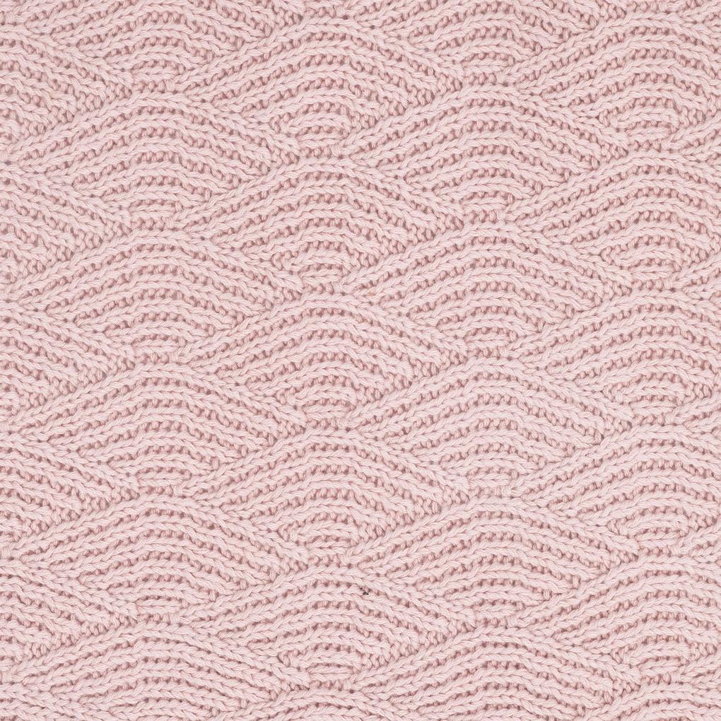 Paturica bebe cu fleece Jollein River, Pale-Pink / 100x150 cm