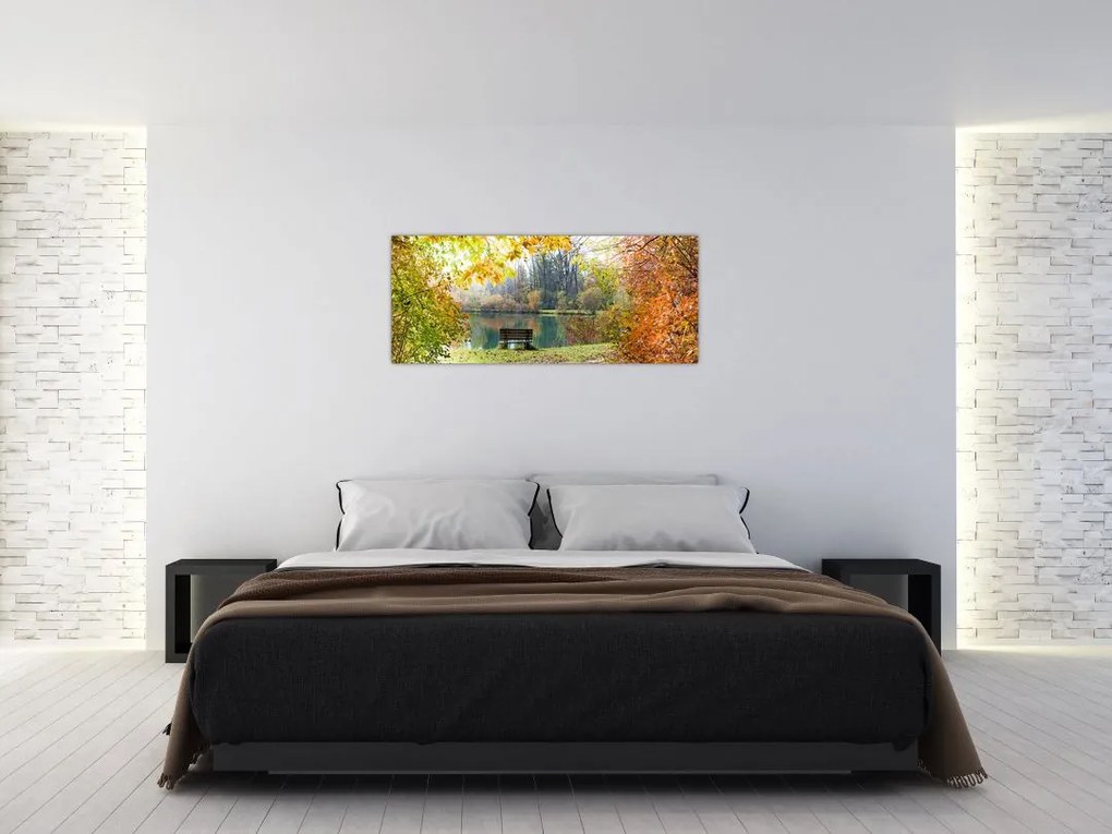 Tablou cu pescărie (120x50 cm)