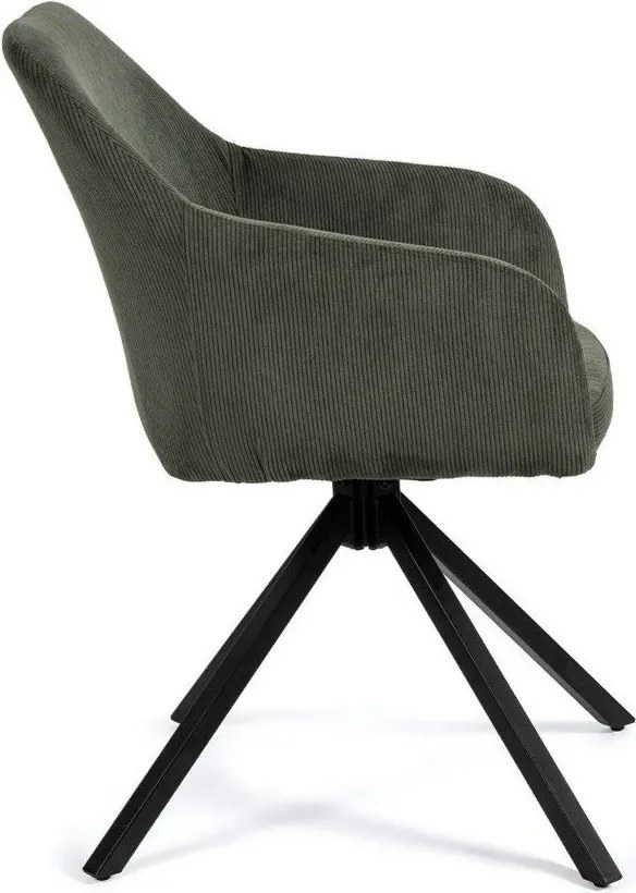 Scaun de sufragerie verde tapițat Lunio – Bonami Essentials