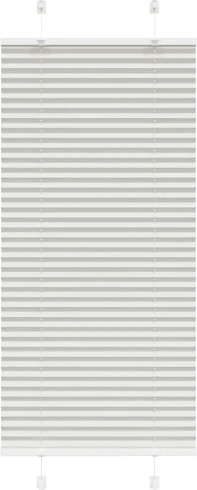 vidaXL Jaluzea plisată gri deschis 60x100 cm Lățime țesătură 59,4 cm